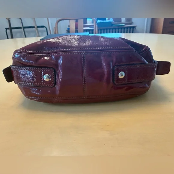 Coach Zoe Hobo Deep Red Leather Shoulder Bag - Picture 7 of 11